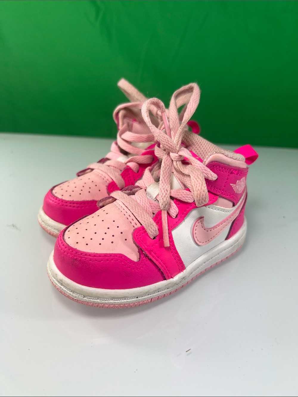 Nike Kids Pink & Hot-Pink High-Top Sneakers